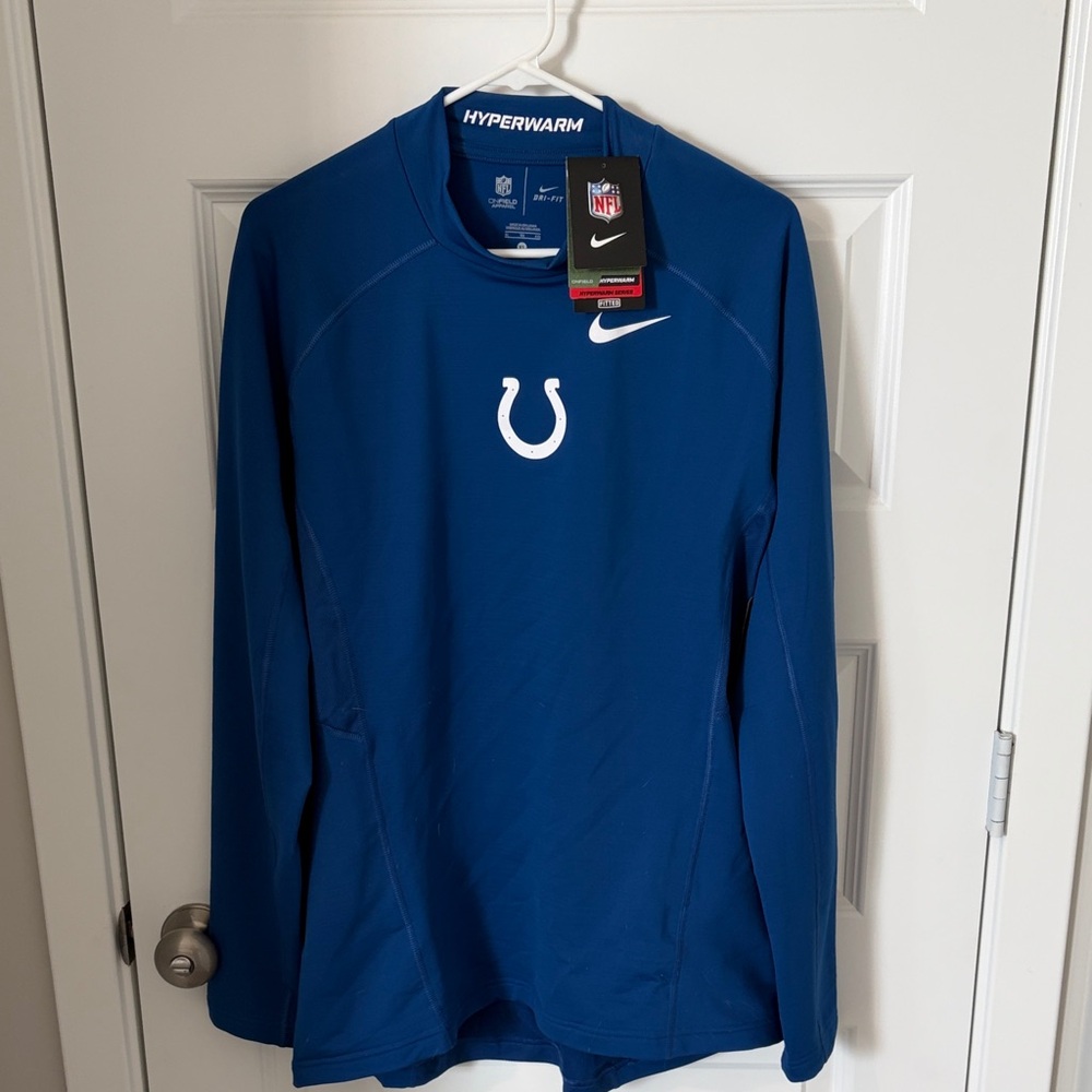 Nike Royal Blue Hyperwarm Dri-Fit NFL Pullover